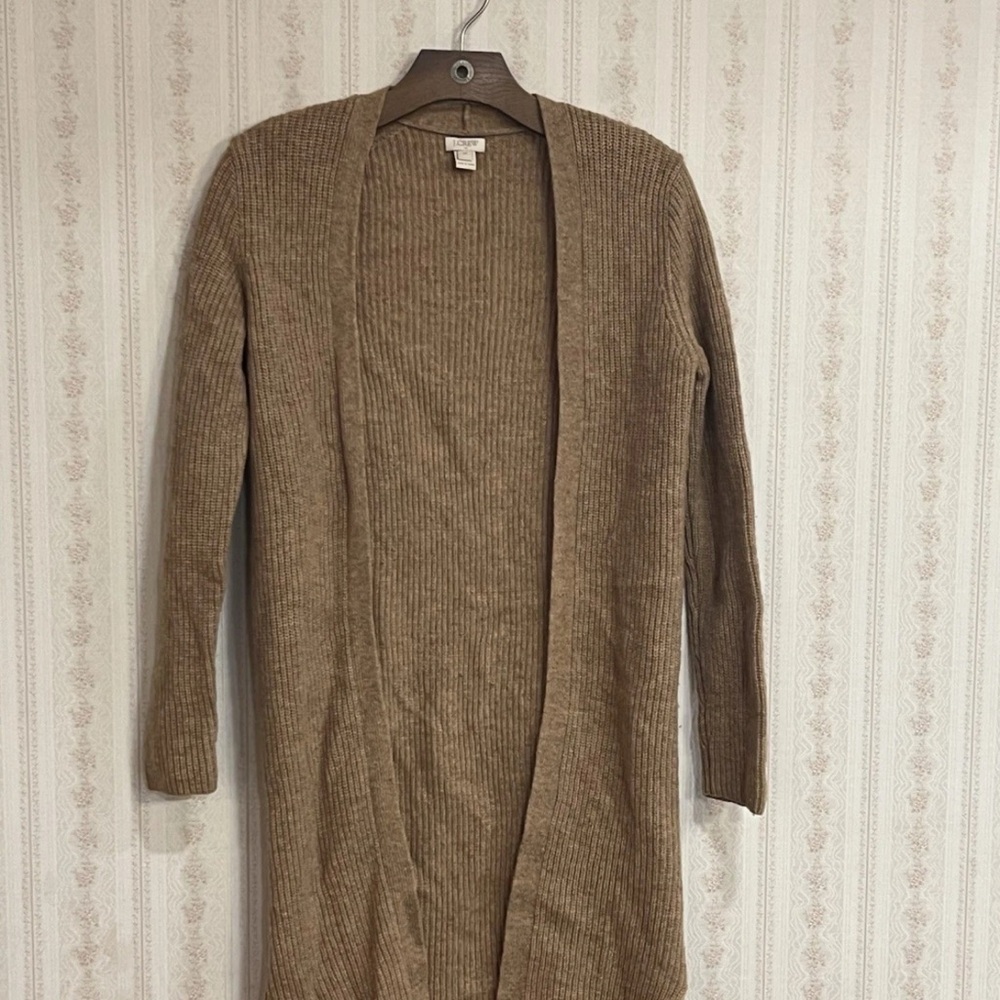 J. Crew Camel Ribbed Knit Sweater